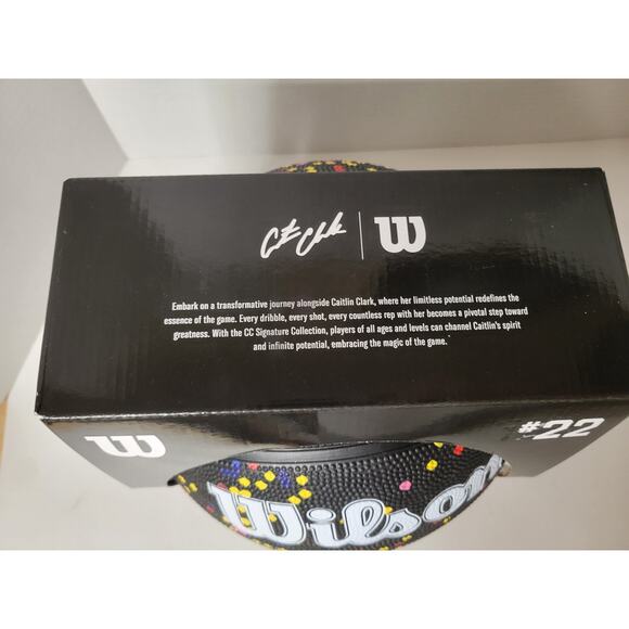 Wilson Caitlin‎ Clark Signature Basketball - Limited Edition Confetti Design - Picture 5 of 5
